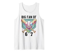 Baseball 67 Ice Cream Drip Baseball 6 7 Meme Baseball Player Camiseta sin Mangas