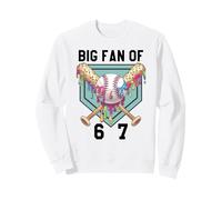 Baseball 67 Ice Cream Drip Baseball 6 7 Meme Baseball Player Sudadera