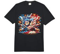 Baseball 67 Meme 4 Julio Drip Ice Cream Bandera Americana Comfort Colors Adult Heavyweight T-Shirt