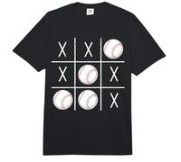 Baseball Ball Men Boys Baseball Tic-TAC-Toe Game XO-XO Comfort Colors Adult Heavyweight T-Shirt