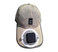 Baseball Cap with Solar Fan - Wide Brim Hat | Solar-Powered Rechargeable Fan Sun Hat - UV Protection Long Brim Mesh Acrylic | Summer Fishing Outdoor Sunshade Men Women