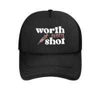 Baseball Cap Worth Every Shot IVF Soft Running Caps Adjustable Baseball Hats For Men Hiking Adults Ajustable Gorra Beisbol Hombre Unisex Gorra Beisbol para Adulto Uso Diario Golf