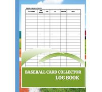 Baseball Card Collection Logbook , Sport trading card collector journal ,Baseball Inventory Log Book to Track your Card Collections, Keep a Detailed ... Sports Cards, Large Size 8.5 x 11 Inches
