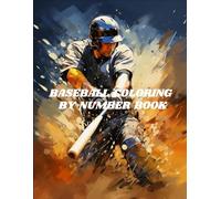 BASEBALL COLORING BY NUMBER BOOK