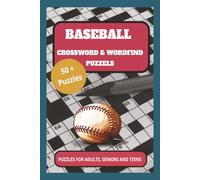 Baseball Crossword and Word Search: Baseball Crossword and Word Search, Puzzles for Adult, Seniors, and Teens, 50+ Puzzles