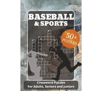 Baseball Crossword Puzzle Book: 60 Crossword Puzzles about Baseball Players, Teams and More Sports | 6x9 Inches, 120 Pages | Solutions Included