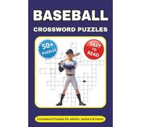 Baseball Crossword Puzzle Book: Crossword Puzzles with Easy to Read Print about Baseball Equipment, Leagues, Players and More | 6*9 inches, 112 pages ... Gift for Vacations, Festivals and Relaxation