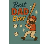 Baseball Dad | Notebook, format A5: Squared Grid Notebook | 120 Pages | Glossy Cover | Perfect Gift for Father's Day, Birthday or Everyday Use