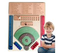 Baseball Dice Game - Baseball Board Game with Dice | Wooden Baseballs Games with Numbered | Classic Tabletop Dices Board For Kids and Adults | Wooden Dices Toy For Family Fun
