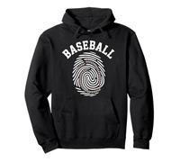 Baseball DNA Baseball Is In My Fingerprint Funny Game Sudadera con Capucha