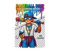 Baseball Drip Coloring Book: Graffiti Swag Style for True Baseball Fans