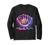 Baseball Drip for Boys Ice Cream Drip Baseball Stuff Lover Manga Larga