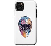 Baseball Fan Boys Catcher Mask Ice Cream Dripping Baseball Carcasa para iPhone 11 Pro Max
