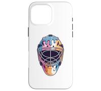 Baseball Fan Boys Catcher Mask Ice Cream Dripping Baseball Carcasa para iPhone 16 Pro Max