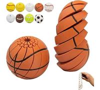 Baseball Fidget Ball Toy,3D Printed Twist and Turn Stress Relief Desk Fidget,Relieve Anxiety Fidgets Balls Sensory Puzzle,Portable Handheld Focus Ball for Adult