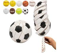 Baseball Fidget Ball Toy,3D Printed Twist and Turn Stress Relief Desk Fidget,Relieve Anxiety Fidgets Balls Sensory Puzzle,Portable Handheld Focus Ball for Adult