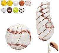 Baseball Fidget Ball Toy,3D Printed Twist and Turn Stress Relief Desk Fidget,Relieve Anxiety Fidgets Balls Sensory Puzzle,Portable Handheld Focus Ball for Adult
