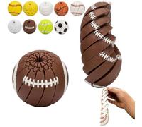 Baseball Fidget Ball Toy,3D Printed Twist and Turn Stress Relief Desk Fidget,Relieve Anxiety Fidgets Balls Sensory Puzzle,Portable Handheld Focus Ball for Adult