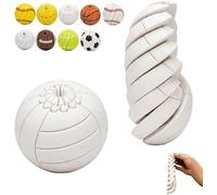 Baseball Fidget Ball Toy,3D Printed Twist and Turn Stress Relief Desk Fidget,Relieve Anxiety Fidgets Balls Sensory Puzzle,Portable Handheld Focus Ball for Adult