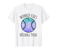 Baseball Girl Mermaid Vibes Team Matching Camiseta