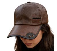 Baseball Hat - PU Washable Winter Headgear | Baseball Hat | for Fishing Camping Picnic Beach Hiking Traveling Sports Women Boys Girl