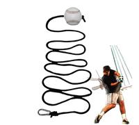 Baseball Hitting Trainer, Baseball Training Aid Rope System, Hangable Skill Development Equipment with Adjustable Tension Cord, Ideal for Backyard Practice, Home Workouts, Playground Drills