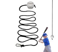 Baseball Hitting Trainer, Training Aid Rope System, 2.83in Hangable Skill Exerciser, Swing Practice Tool, Adjustable Height Design for Indoor, Outdoor, Backyard, Home, Playground