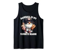 Baseball Is My Favorite Season Baseball Gnome With Sayings Camiseta sin Mangas