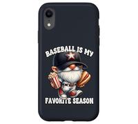 Baseball Is My Favorite Season Baseball Gnome With Sayings Carcasa para iPhone XR