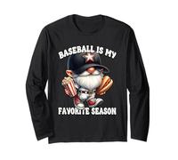 Baseball Is My Favorite Season Baseball Gnome With Sayings Manga Larga