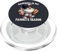 Baseball Is My Favorite Season Baseball Gnome With Sayings PopSockets PopGrip para MagSafe