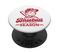 Baseball Is My Favorite Season - Camiseta Deportiva Divertida para Jugador Retro PopSockets PopGrip Adhesivo