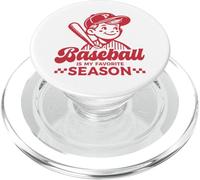 Baseball Is My Favorite Season - Camiseta Deportiva Divertida para Jugador Retro PopSockets PopGrip para MagSafe