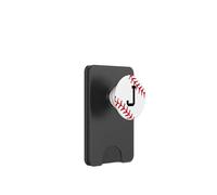 Baseball Letter J Initial Gift Ball Player Gift for Guys PopSockets PopWallet para MagSafe