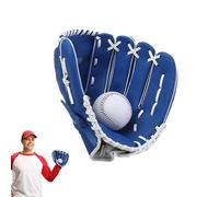 Baseball Mitt - Guante de piel sintética | Thickened Cushion Palm, Correa de sujeción ajustable, Soft Catch Training Gear, Pitcher Catcher Practice Equipment For Youth Teens Adults, Outdoor Sport