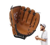Baseball Mitt - PU Leather Fielding Glove | Thickened Cushion Palm, Adjustable Wrist Strap, Soft Catch Training Gear, Pitcher Catcher Practice Equipment For Youth Teens Adults, Outdoor Sport Supply
