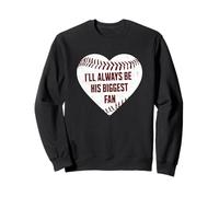 Baseball Mom Siempre Seré Su Mayor Fan Sudadera