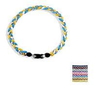 Baseball NecklacesThree Braided Rope Tornado Pattern Necklace for beaded rope for rope number necklaces for game day (4#,20 inches)