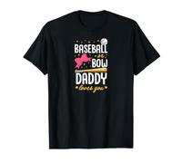 Baseball or Bow Daddy Loves You Revelación de género Camiseta