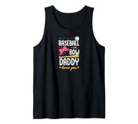 Baseball or Bow Daddy Loves You Revelación de género Camiseta sin Mangas
