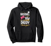 Baseball or Bow Daddy Loves You Revelación de género Sudadera con Capucha