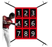 Baseball Pitch Target Net - Strike Zone Throwing Trainer, Softball Aid | Pitching Accuracy Net with Strike Zone, Sports Practice Equipment for Kids, Teens, Adults, School Training, Drills