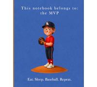 Baseball Player Composition Notebook II | 120 Pages College Ruled, 7.5” x 9.25” | Matte Sports Journal for Teen Athletes, School Notes, Practice Logs & Gifts