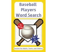 Baseball Players Word Search: Easy to Read Print about Baseball Players, Baseball Teams, MLB and more l 6x9 inches, 110 pages l 50+ Puzzles ... Gift for Vacations and Free Times