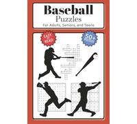 Baseball Puzzles: Word Search, Crossword, Sudoku with Easy to Read Print about Puzzles | 6x9 inches, 122 pages | 50+ Puzzles ... Gift for Adults, Seniors, & Teens