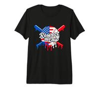 Baseball Respect The Drip American Flag Sport Lover Camiseta Premium