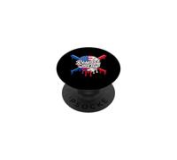 Baseball Respect The Drip American Flag Sport Lover PopSockets PopGrip Adhesivo