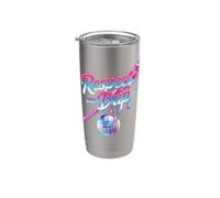 Baseball Respect The Drip Ice Cream Men Women Kids Vaso térmico de acero inoxidable de doble pared