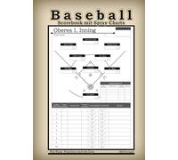 Baseball-Scorebook mit Spray Charts: Benutzerfreundlicher 1-Seite-pro-Inning Spiel-Tracker | Enthält große Spray Charts & Lineup-Boards | Das perfekte ... Eltern, Fans & Erwachsenen-Ligen A5-Format