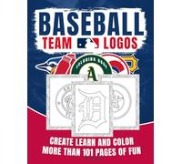 Baseball Team Logos Coloring Book for Kids: Activity Book with All Major Play Ball Teams, Fun Facts, and Trivia for All Fans - baseball gift for boys 8-12